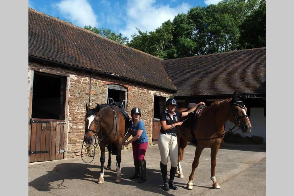Upper Heath Farm - Stable Cottage Ludlow クレイブン・アームス エクステリア 写真
